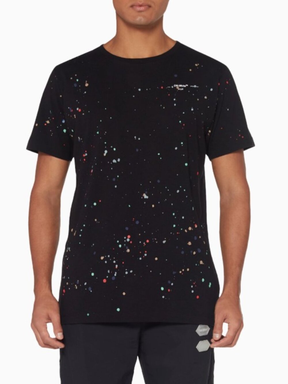 Off-White by Virgil Abloh Paint Splatter T-shirt, Size L